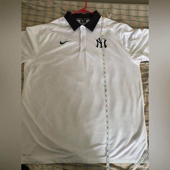 Nike New York Yankees Player Issue Player Worn Dri-Fit Polo Shirt • Sz XL - Picture 8 of 9